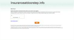 Desktop Screenshot of insuranceatdoorstep.info